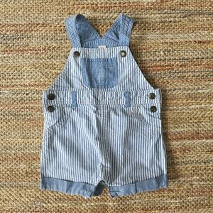Cat & Jack Blue Striped Kids Overalls